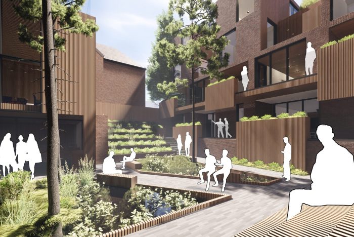 Communal Sunken Courtyard